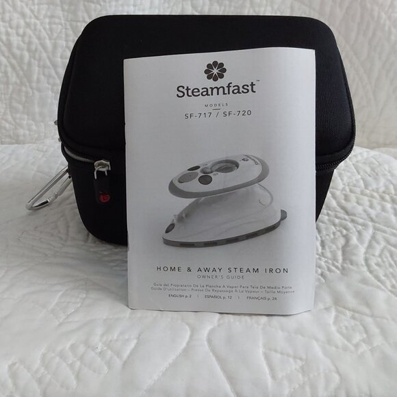 Steamfast SF-720 Mini Travel Steam Iron with Hermitshell Hard Travel Case - Picture 7 of 11